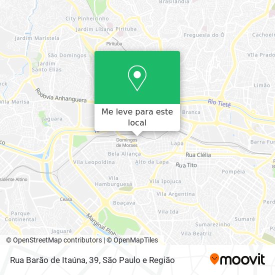 Rua Barão de Itaúna, 39 mapa