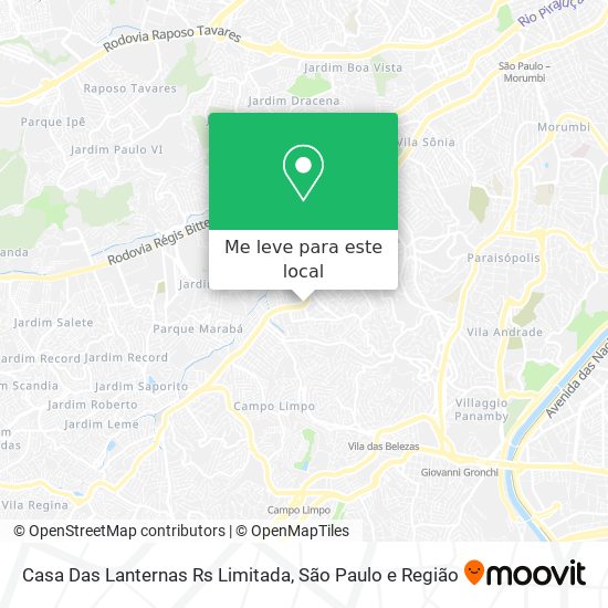 Casa Das Lanternas Rs Limitada mapa