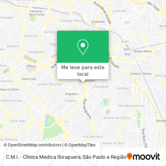 C.M.I. - Clinica Medica Ibirapuera mapa