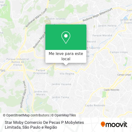 Star Moby Comercio De Pecas P Mobyletes Limitada mapa