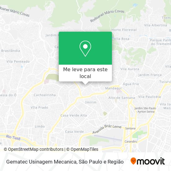 Gematec Usinagem Mecanica mapa