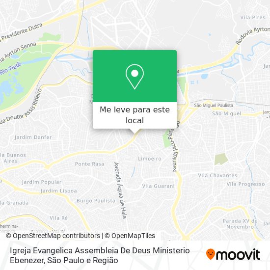 Igreja Evangelica Assembleia De Deus Ministerio Ebenezer mapa