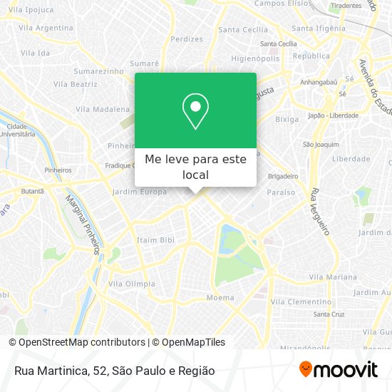 Rua Martinica, 52 mapa