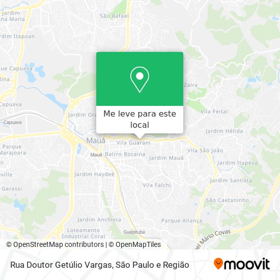 Rua Doutor Getúlio Vargas mapa