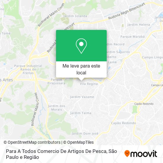 Para A Todos Comercio De Artigos De Pesca mapa