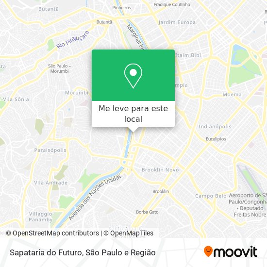 Sapataria do Futuro mapa