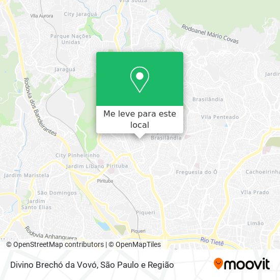 Divino Brechó da Vovó mapa