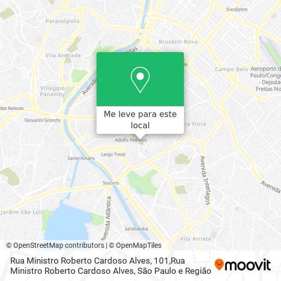 Rua Ministro Roberto Cardoso Alves, 101,Rua Ministro Roberto Cardoso Alves mapa