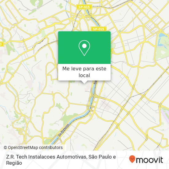 Z.R. Tech Instalacoes Automotivas, Rua Barão de Castro Lima, 52 Morumbi São Paulo-SP 05685-040 mapa