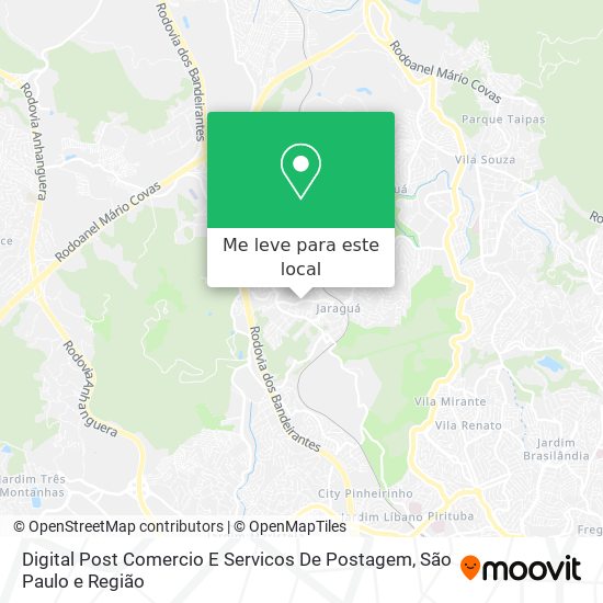 Digital Post Comercio E Servicos De Postagem mapa