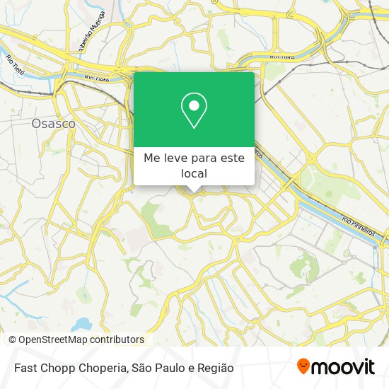 Fast Chopp Choperia mapa
