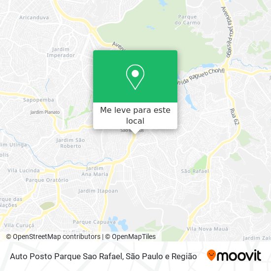 Auto Posto Parque Sao Rafael mapa