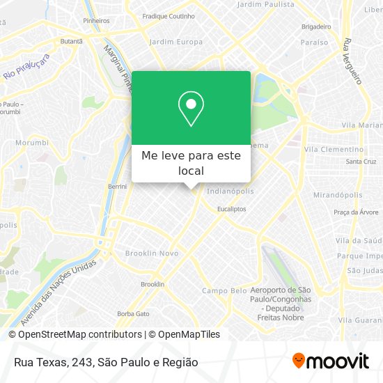 Rua Texas, 243 mapa