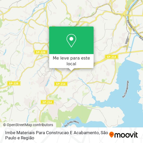 Imbe Materiais Para Construcao E Acabamento mapa