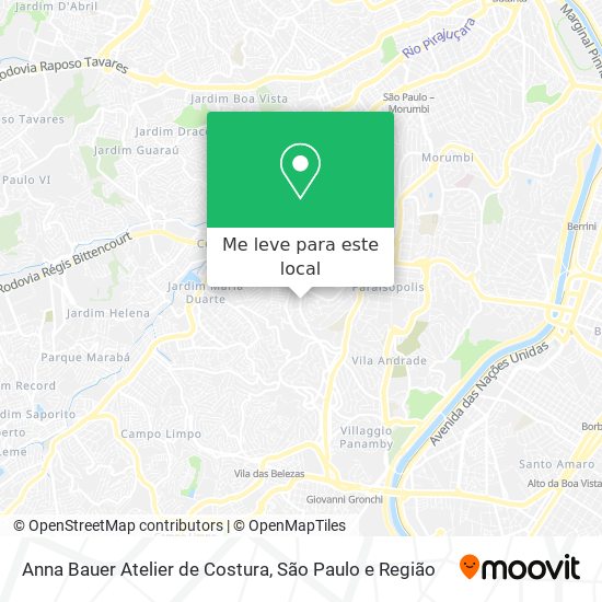 Anna Bauer Atelier de Costura mapa