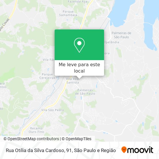 Rua Otília da Silva Cardoso, 91 mapa