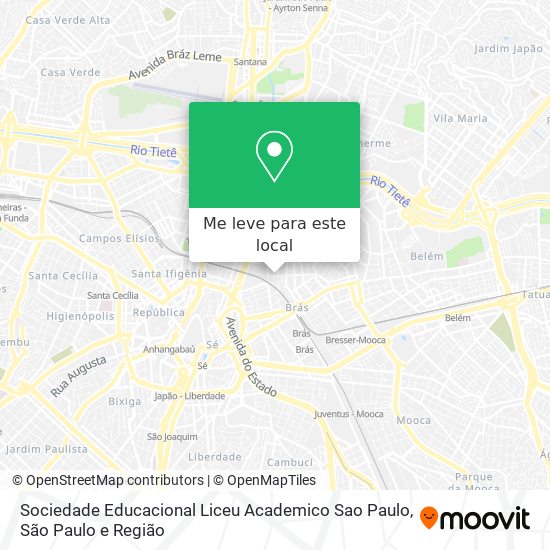 Sociedade Educacional Liceu Academico Sao Paulo mapa