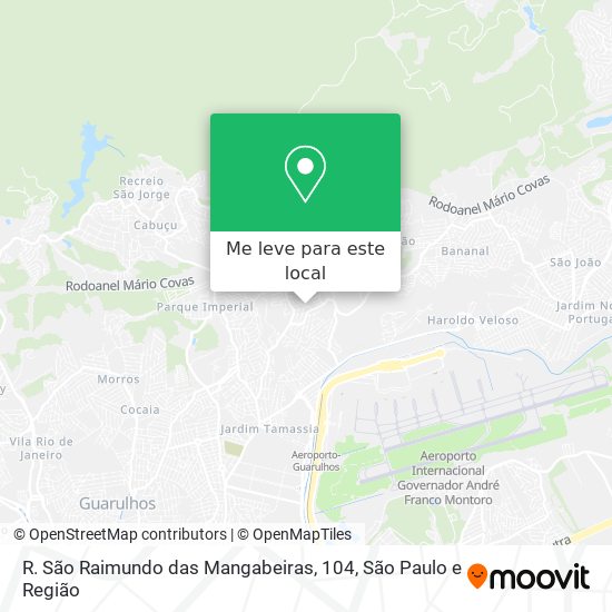 R. São Raimundo das Mangabeiras, 104 mapa