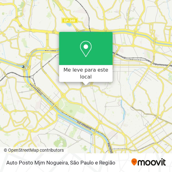 Auto Posto Mjm Nogueira mapa