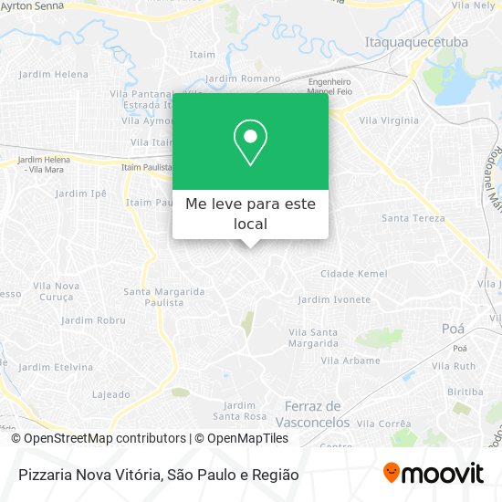 Pizzaria Nova Vitória mapa