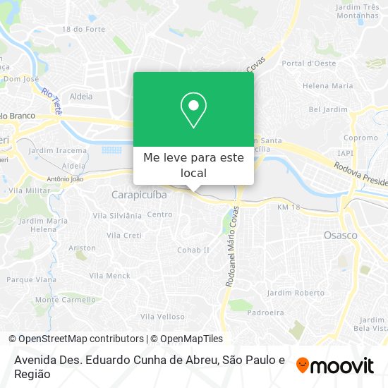 Avenida Des. Eduardo Cunha de Abreu mapa