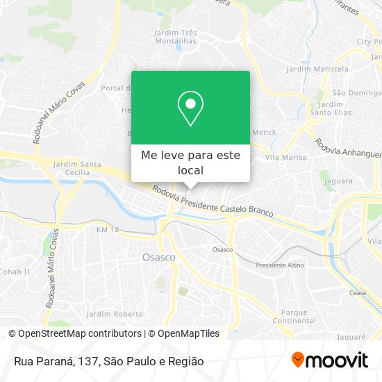 Rua Paraná, 137 mapa