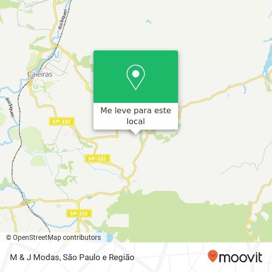 M & J Modas, Avenida Vereador Luiz Gonzaga Dartora, 445 Laranjeiras Caieiras-SP 07700-000 mapa