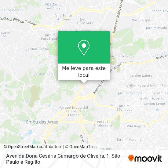 Avenida Dona Cesária Camargo de Oliveira, 1 mapa