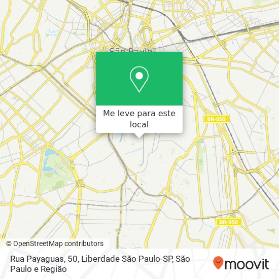 Rua Payaguas, 50, Liberdade São Paulo-SP mapa