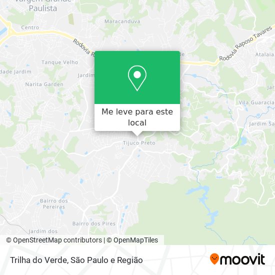 Trilha do Verde mapa