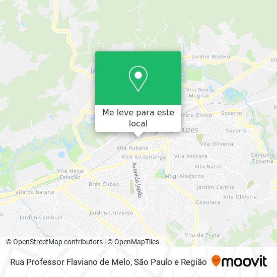 Rua Professor Flaviano de Melo mapa