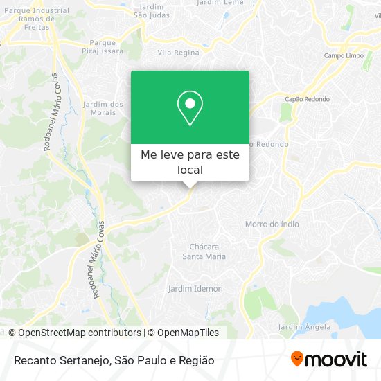 Recanto Sertanejo mapa