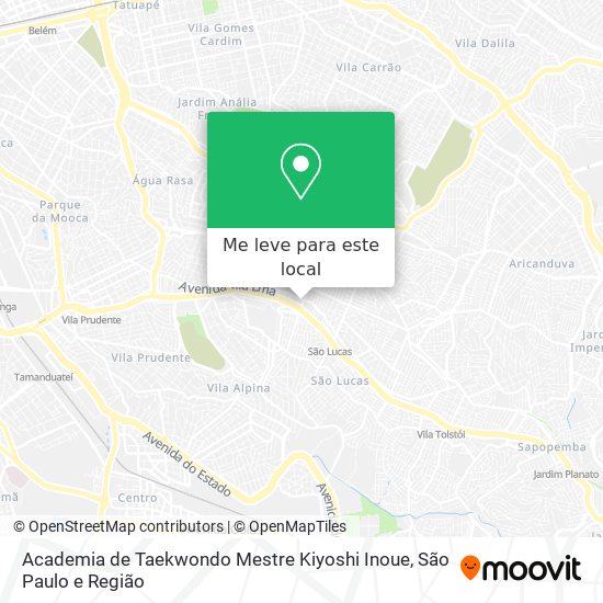 Academia de Taekwondo Mestre Kiyoshi Inoue mapa