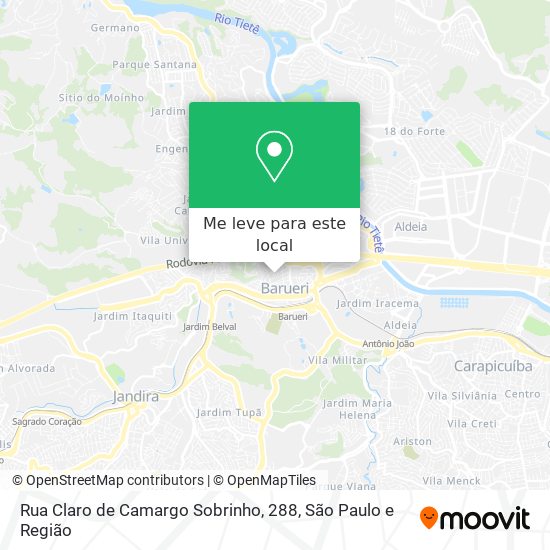 Rua Claro de Camargo Sobrinho, 288 mapa