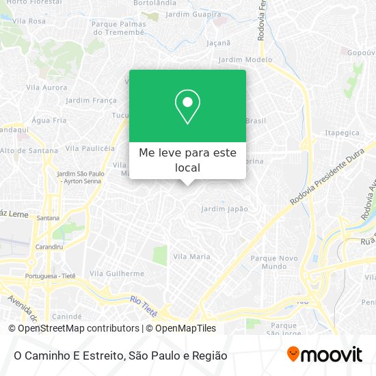 O Caminho E Estreito mapa