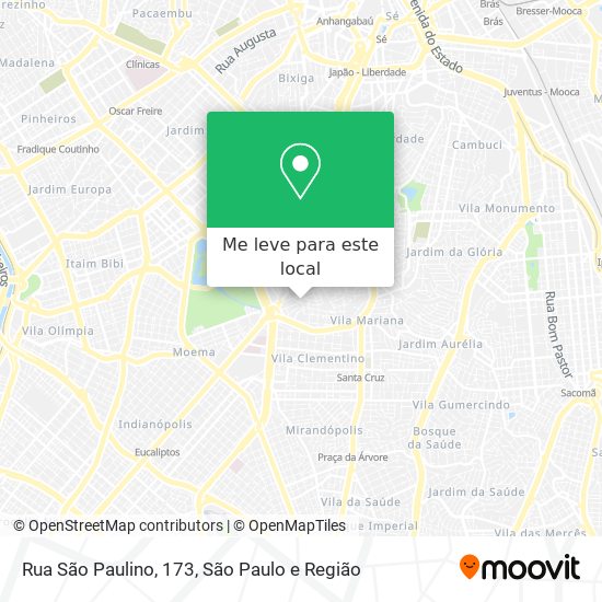 Rua São Paulino, 173 mapa