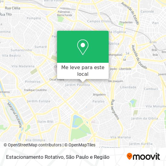 Estacionamento Rotativo mapa