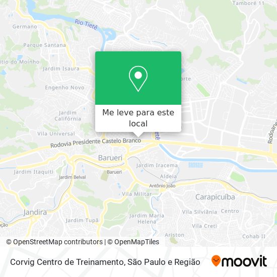 Corvig Centro de Treinamento mapa