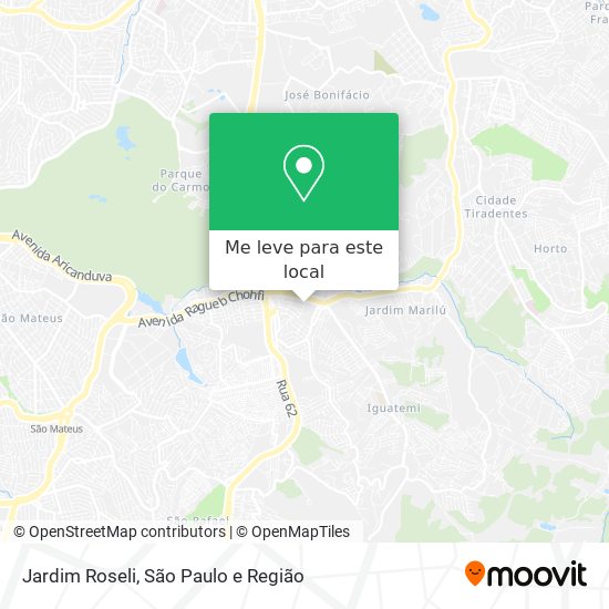 Jardim Roseli mapa