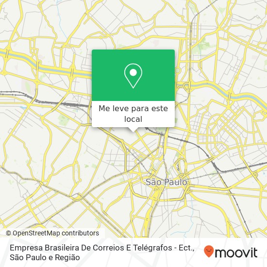 Empresa Brasileira De Correios E Telégrafos - Ect., Rua dos Guaianazes, 861 Santa Cecília São Paulo-SP 01204-001 mapa