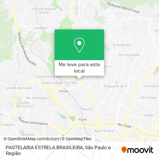 PASTELARIA ESTRELA BRASILEIRA mapa
