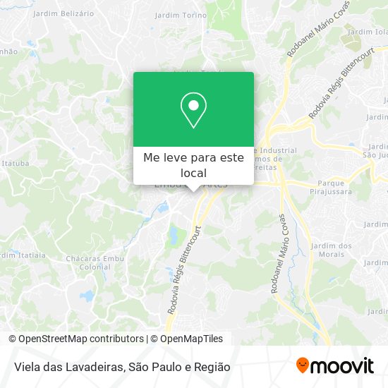 Viela das Lavadeiras mapa