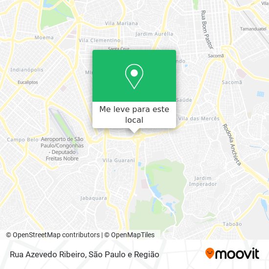 Rua Azevedo Ribeiro mapa