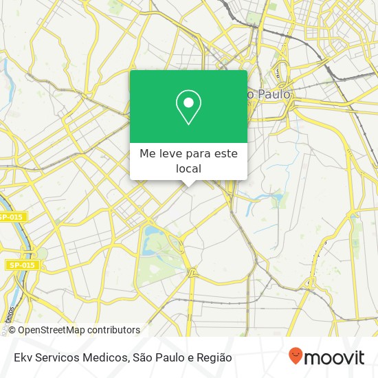 Ekv Servicos Medicos, Rua Otavio Nébias, 47 Vila Mariana São Paulo-SP 04002-010 mapa