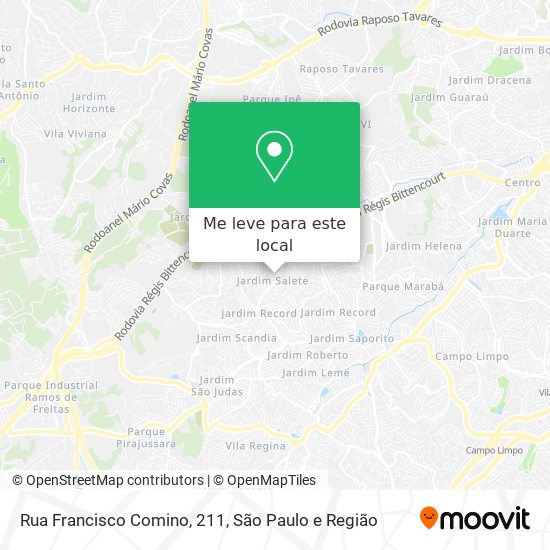 Rua Francisco Comino, 211 mapa