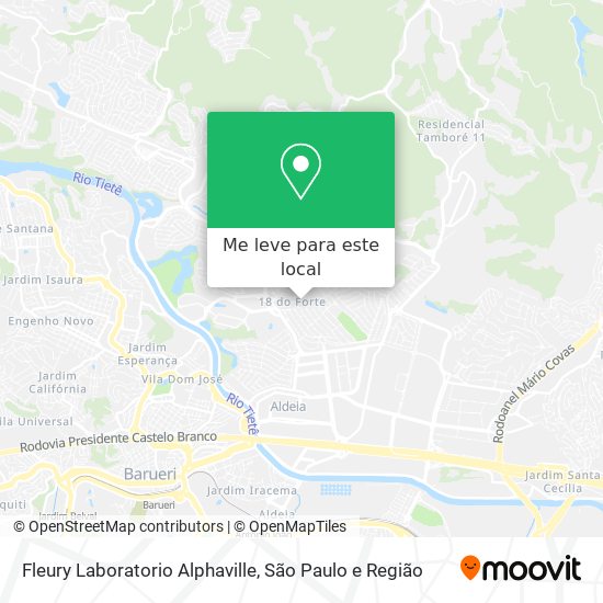 Fleury Laboratorio Alphaville mapa