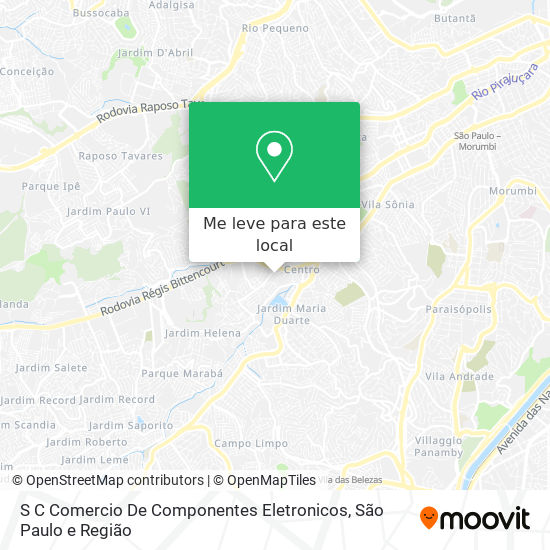 S C Comercio De Componentes Eletronicos mapa