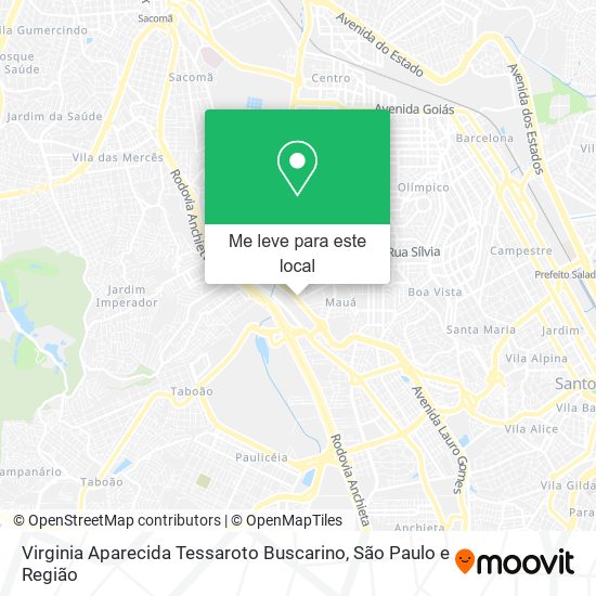 Virginia Aparecida Tessaroto Buscarino mapa