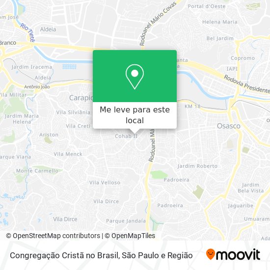 Congregação Cristã no Brasil mapa