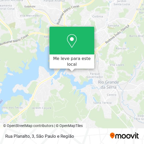 Rua Planalto, 3 mapa